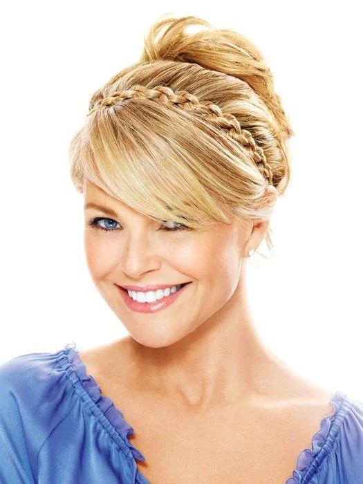 Medium - length wig with a straight texture for a sleek and modern lookThick Braid Headband by Christie Brinkley | Synthetic Headband | CLOSEOUT Medium - length wig with a straight texture for a sleek and modern lookThick Braid Headband by Christie Brinkley | Synthetic Headband | CLOSEOUT